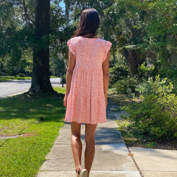 Peachy leopard dress - Picture 3 of 3